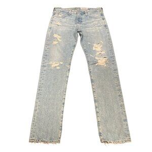 NWOT AG-ED Denim Men's 32x34 The Tellis Modern Slim Jean Distressed Ripped
